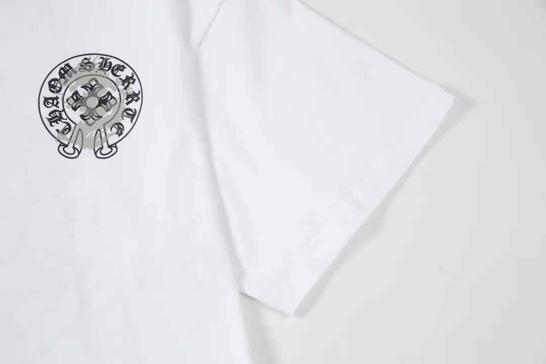 Chrome Hearts/ Logo Same Style T Versatile : White Size：XS~L